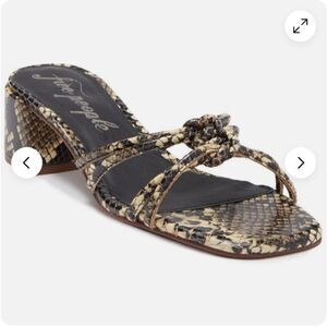 Free People Petra Sandal Snake Print
